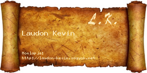 Laudon Kevin névjegykártya